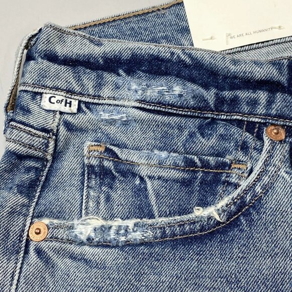 NEW CITIZENS OF HUMANITY Emerson Women’s Slim Fit Boyfriend Jeans – Blue - Picture 8 of 9